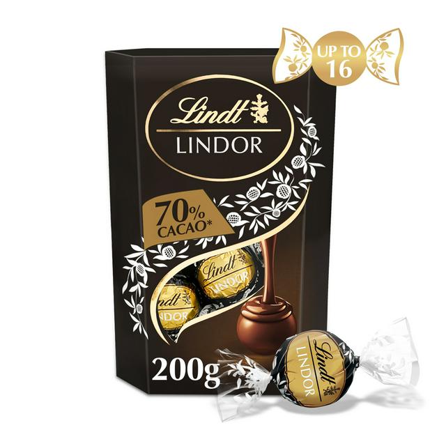 Lindt Lindor Extra Dark Chocolate Truffles Box 200g