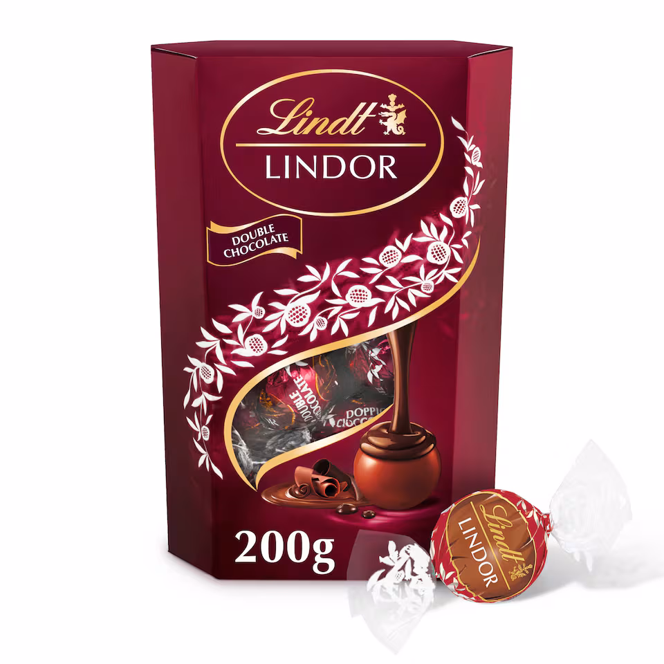 Lindt Lindor Double Chocolate Truffles 200G