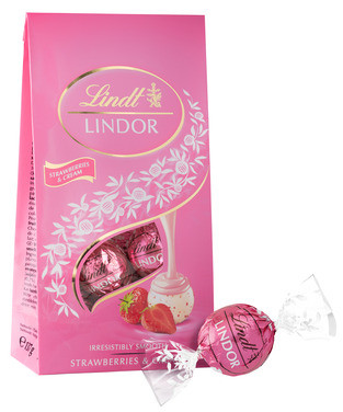 Lindor Strawberry & Cream Praliner 137g