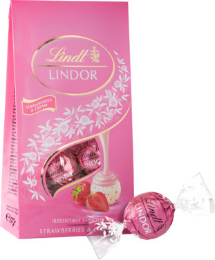 Lindor Strawberry & Cream Praliner 137g