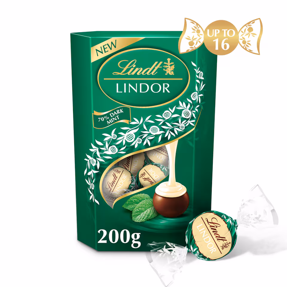 Lindt Lindor Dark Mint Chocolate Truffles 200g
