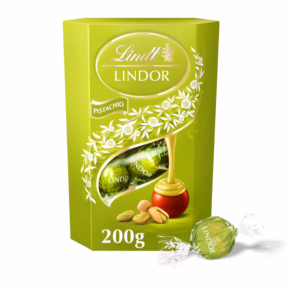 Lindt Lindor Pistachio Chocolate Truffles UK 200g