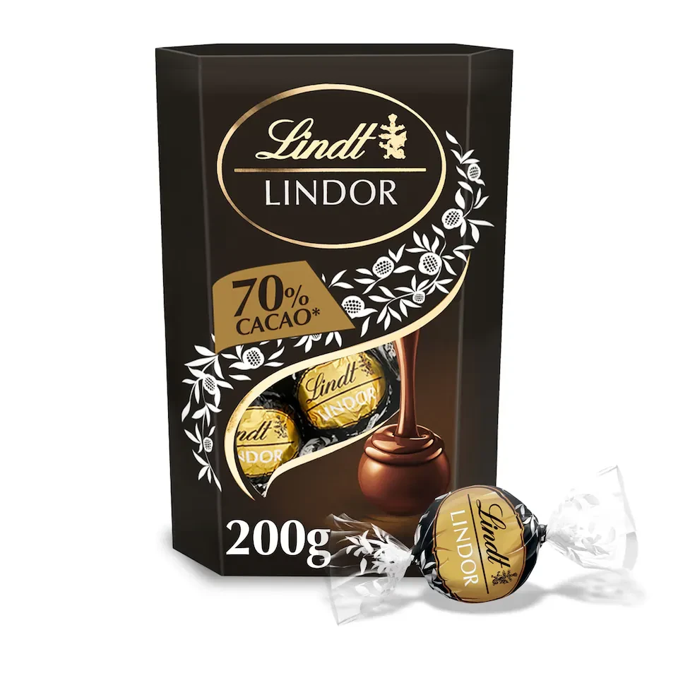 Lindt Lindor Extra Dark Chocolate Truffles - 70% Cacao 200g