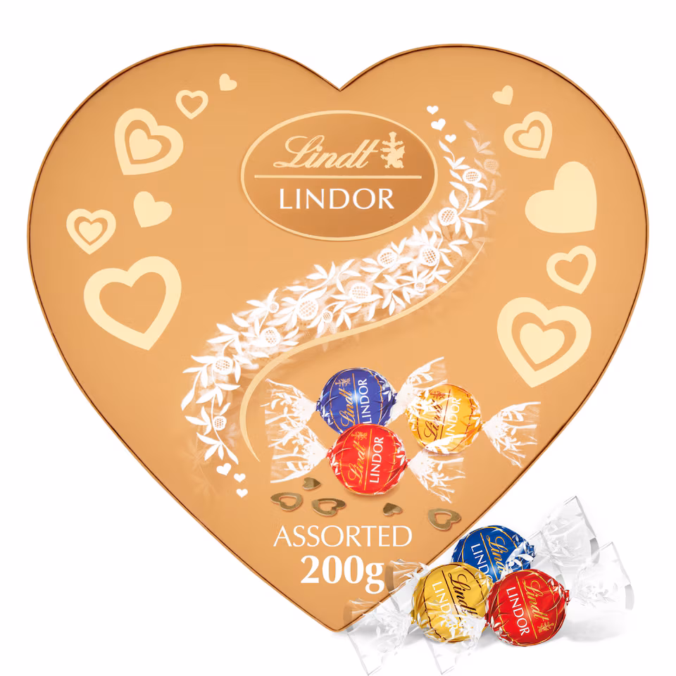 Lindt Lindor Assorted Chocolate Truffels Heart 200G