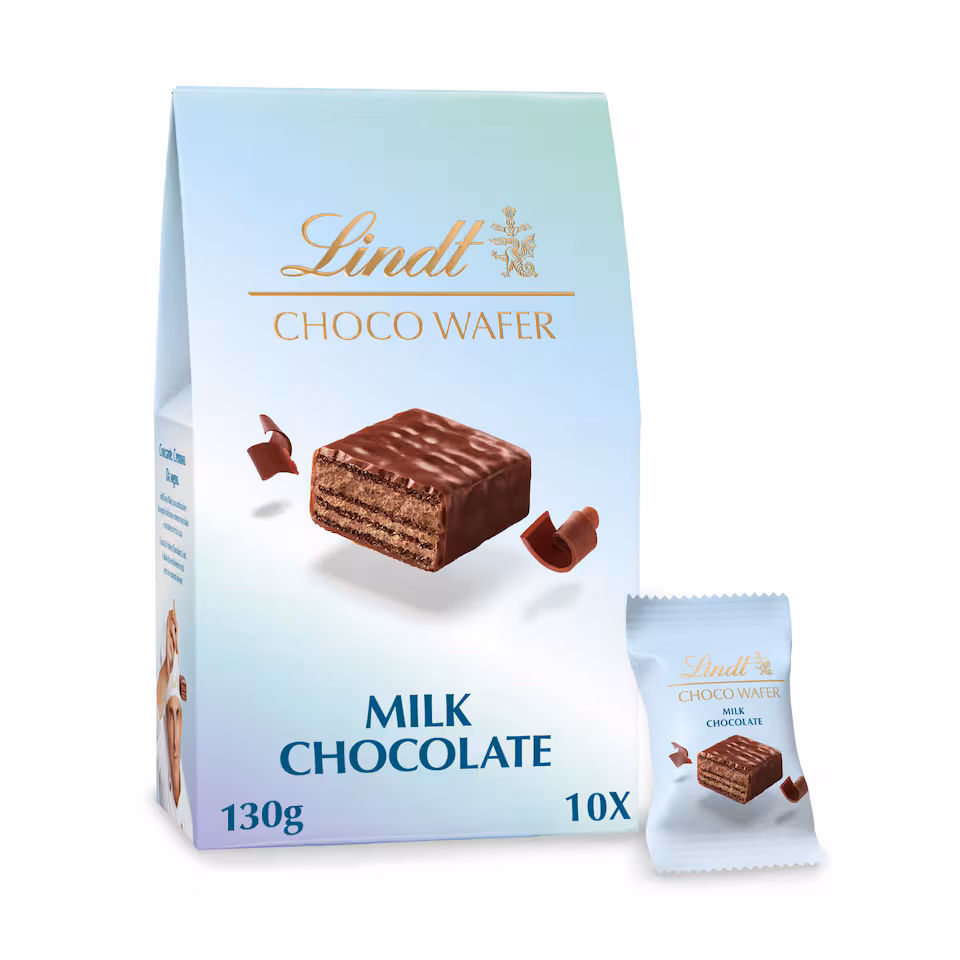 Lindt Choco Wafer Milk Chocolate 130g