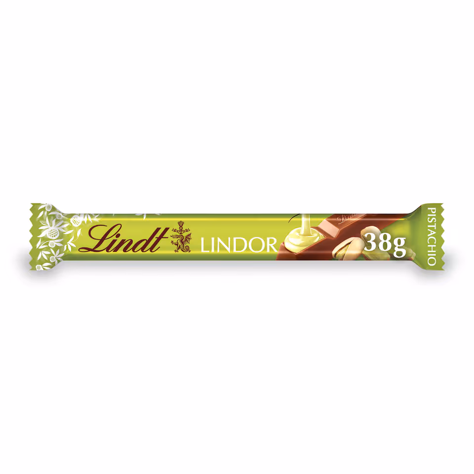 LINDOR Milk Chocolate pistachio bar 38g