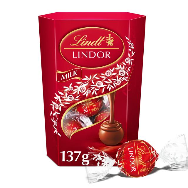 Lindt Lindor Milk Chocolate Truffles Box 137g