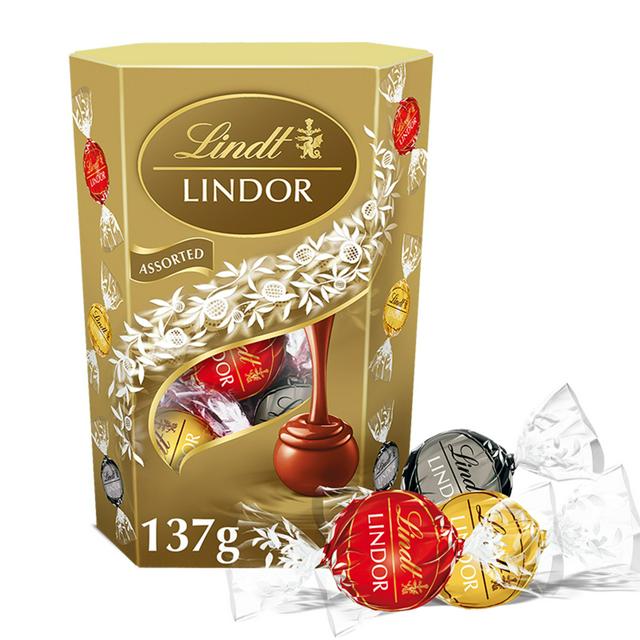 Lindt Lindor Assorted Chocolate Truffles Box 137g