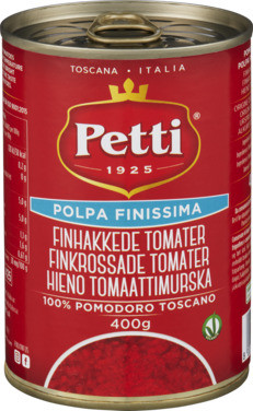 Tomater Finhakkede 400g 1/2 Pall
