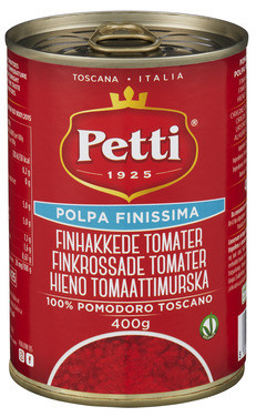 Tomater Finhakkede 400g 1/2 Pall