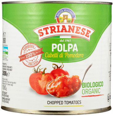 Tomater Finhakkede Øko 2.55kg Strianese