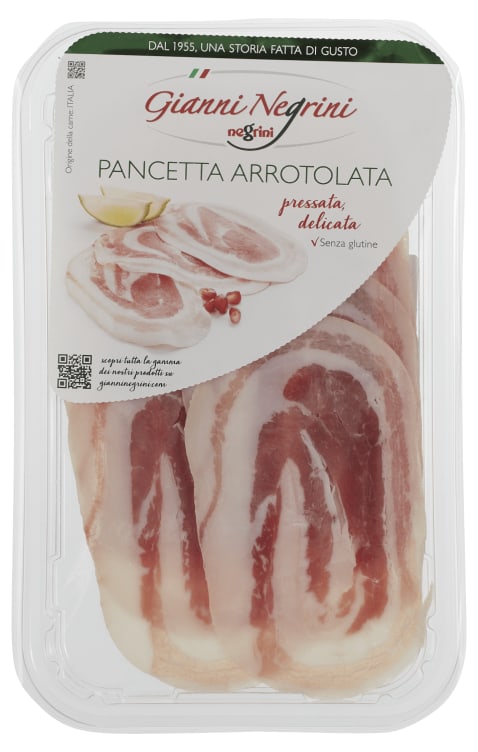 Pancetta Arrotolata Affettata 80g Negrini