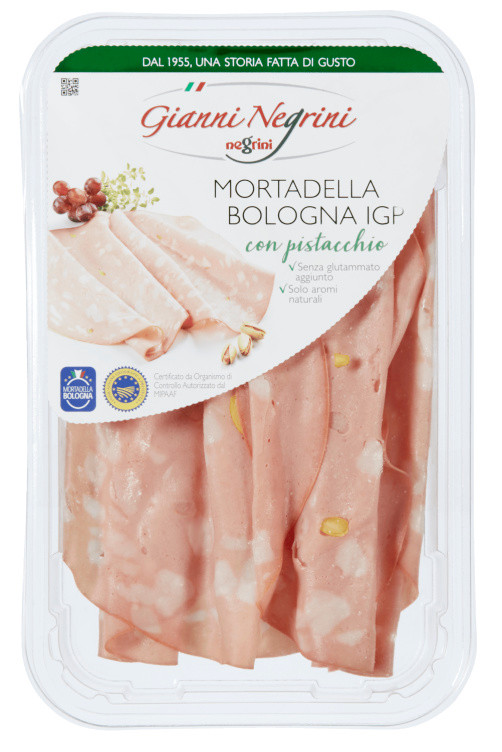 Mortadella m/Pistasje 80g Negrini