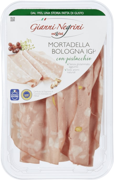 Mortadella m/Pistasje 80g Negrini