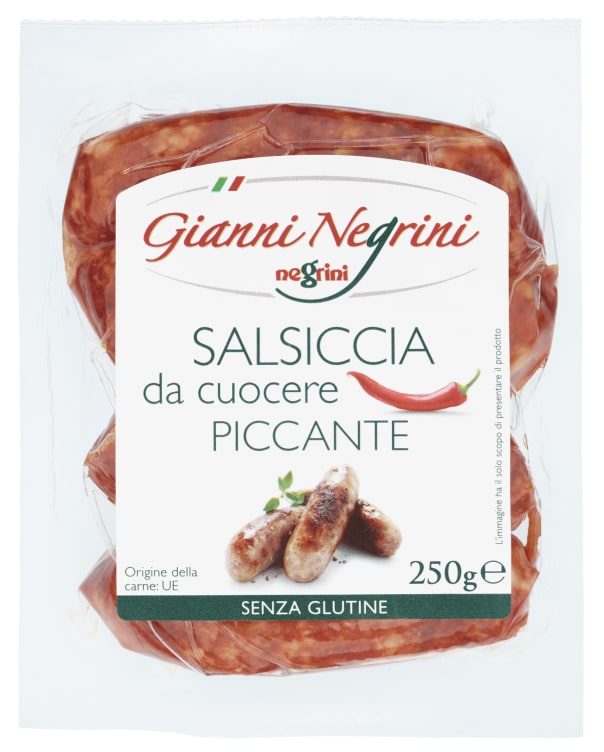 Salsiccia m/Chili 250g Negrini