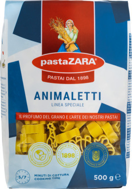 Animaletti 500gr Le Fantasia Pasta Zara