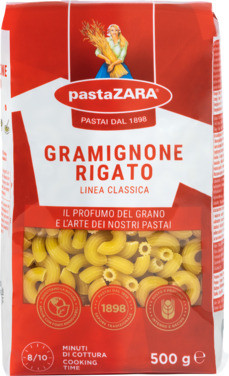 Gramignone Rigato 500 Gr Makaroni Pasta Zara