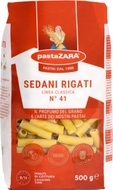 Sedani Rigati "pasta Rør" 500g