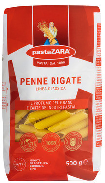 Penne Rigate 500gr Pasta Zara