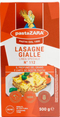 Lasagneplater Gialle 500g Pasta Zara
