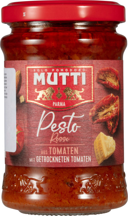 Pestosaus m/Røde Tomater 180g Mutti