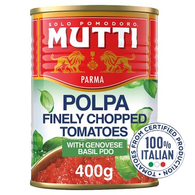 Mutti Finely Chopped Tomatoes with Basil