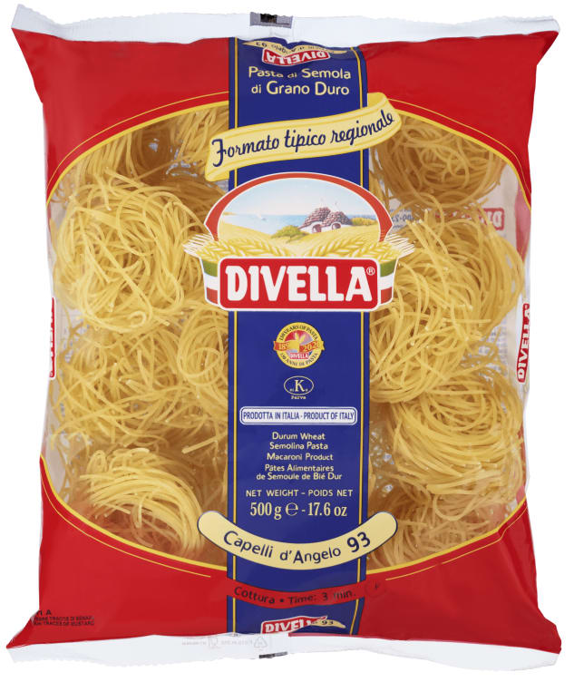 Makaroni Englehår 500g Divella