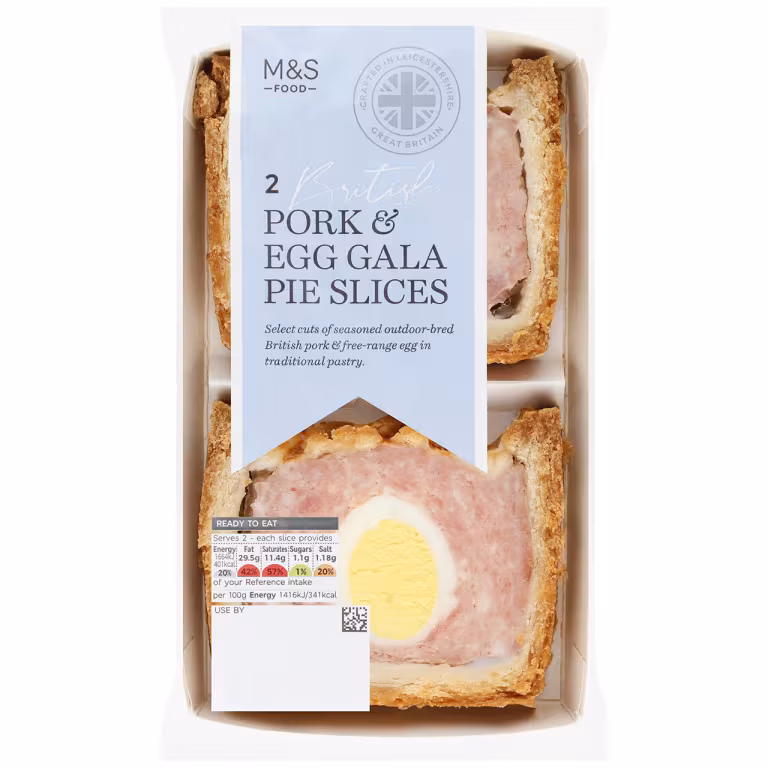 M&S British Pork and Egg Gala Pie Slices