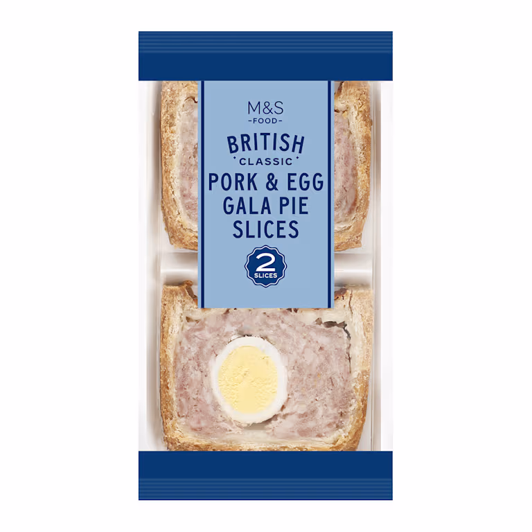 M&S British Pork and Egg Gala Pie Slices