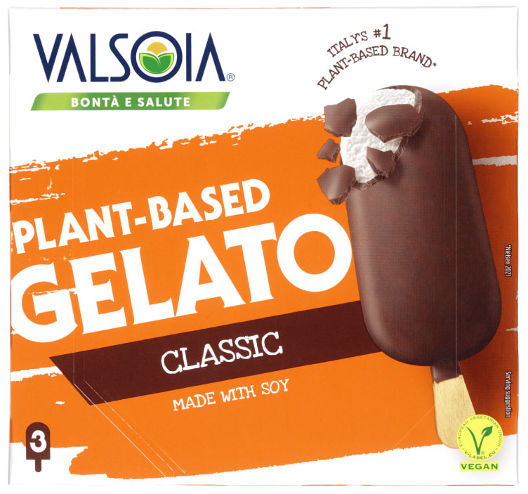 Gelato Soya-Is Pinneis m/Sjoko Melkefri 3stk