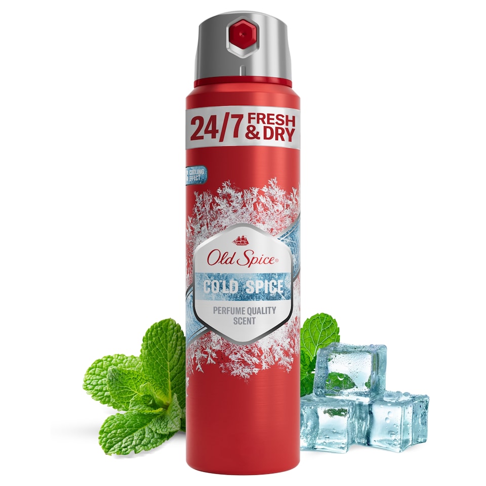 Old Spice Cold Spice Anti-Perspirant Spray Cool Mint Perfume 150ml