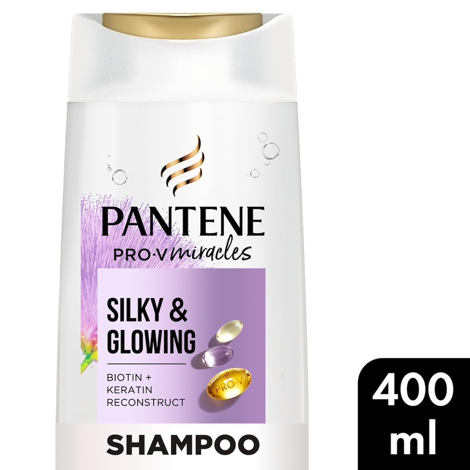 Pantene Pro V Silky & Glowing Shampoo 400Ml
