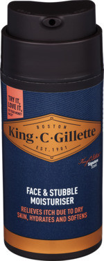Fuktighetskrem Face & Stubble Moisturizer 100ml King C Gillette