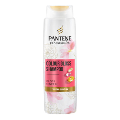 Pantene Colour Gloss with Biotin Shampoo, 400ml.  For Coloured Hair Helps Repair Dry Hair