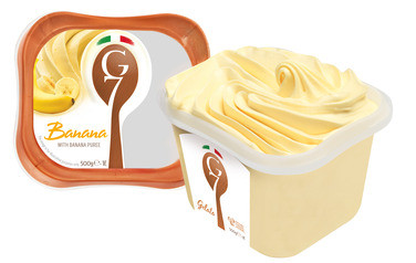 Banana 1l G7 Ekte Italiensk Iskrem