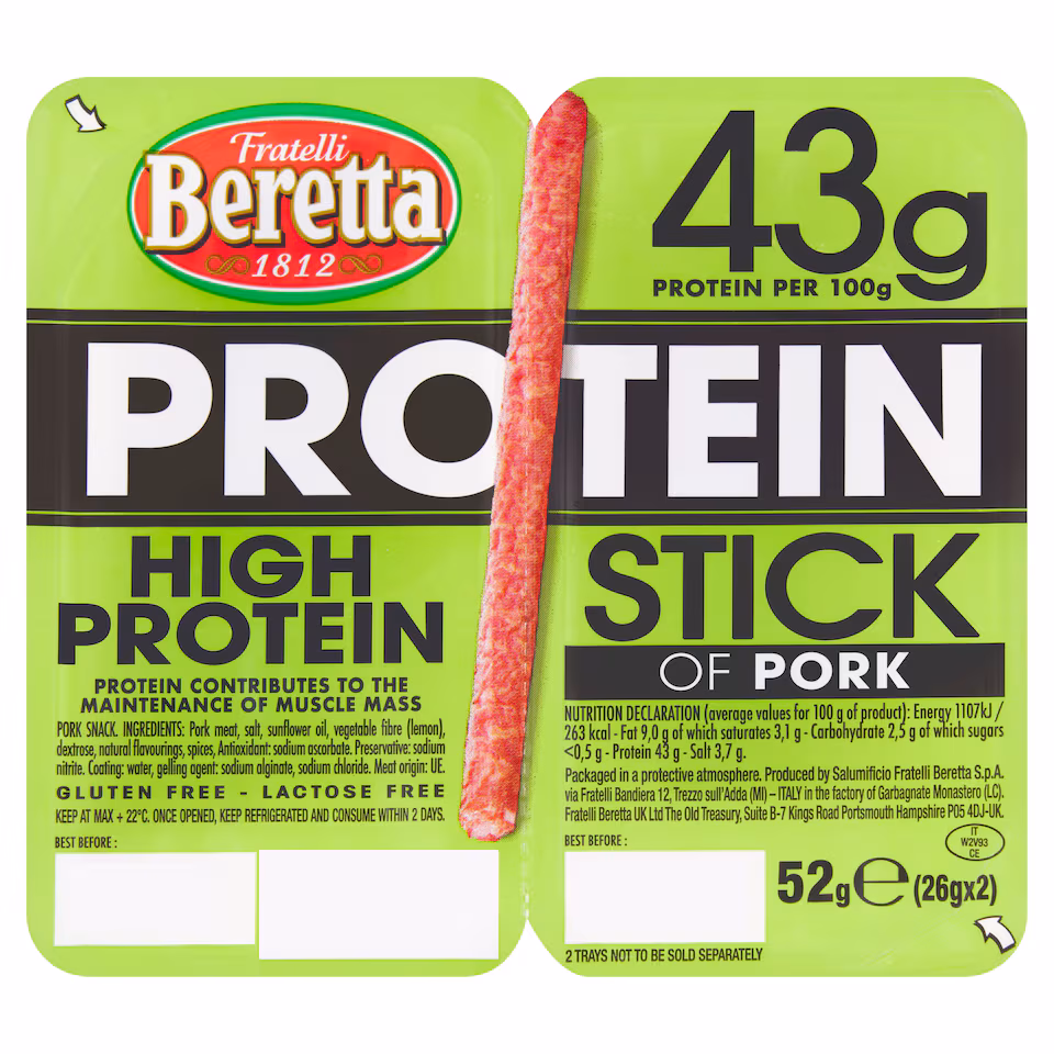 Beretta Pork Protein Sticks 52g