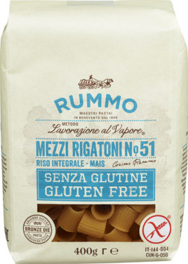 Rummo No51 Mezzi Rigatoni Gl.free 400g