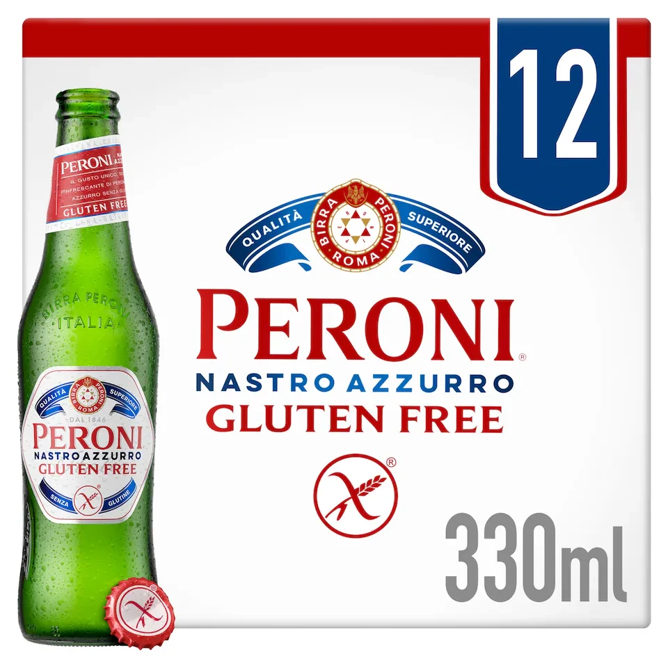 Peroni Nastro Azzurro Gluten Free Beer Bottles 12x330ml