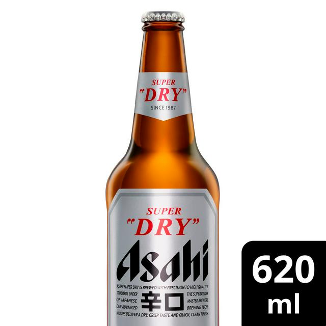 Asahi Super Dry Beer Lager Bottle 620ml