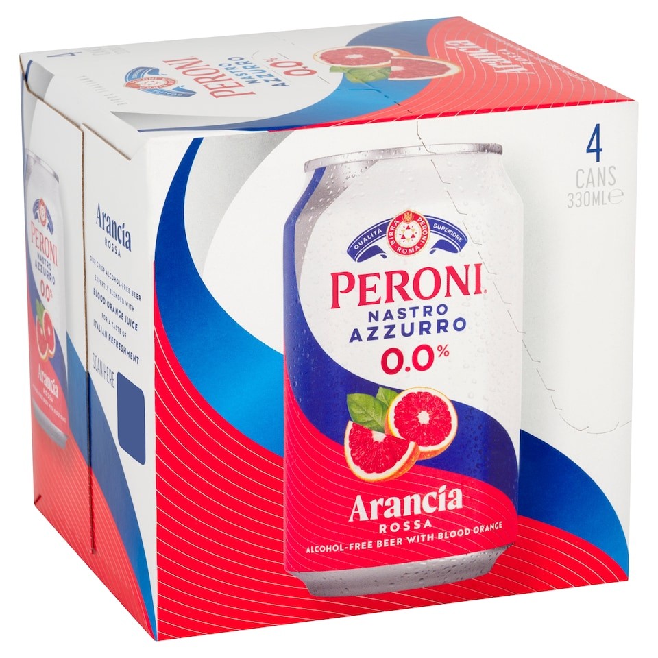 Peroni Nastro Azzurro Arancia Rossa 4x330ml