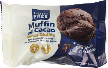 Nutrifree Sjok.muffins m/sjok.biter 1-pk