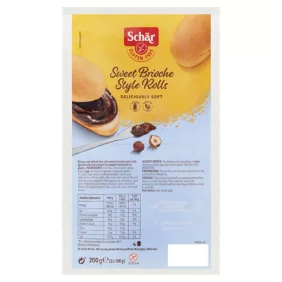 Schar Gluten-Free Sweet Brioche Style Rolls 2 x 100g (200g)