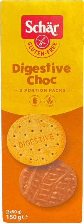 Digestive Kjeks m/Sjoko glutenfri 150g Schär