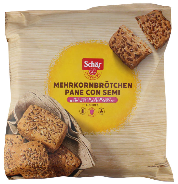 Rundstykker m/Frø glutenfri 250g Schär