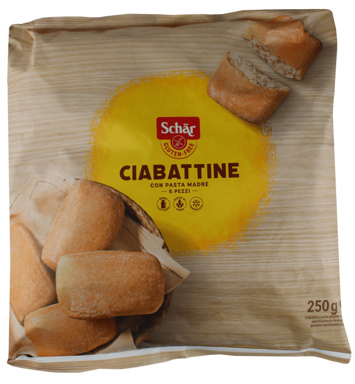 Ciabattine glutenfri 250g Schär