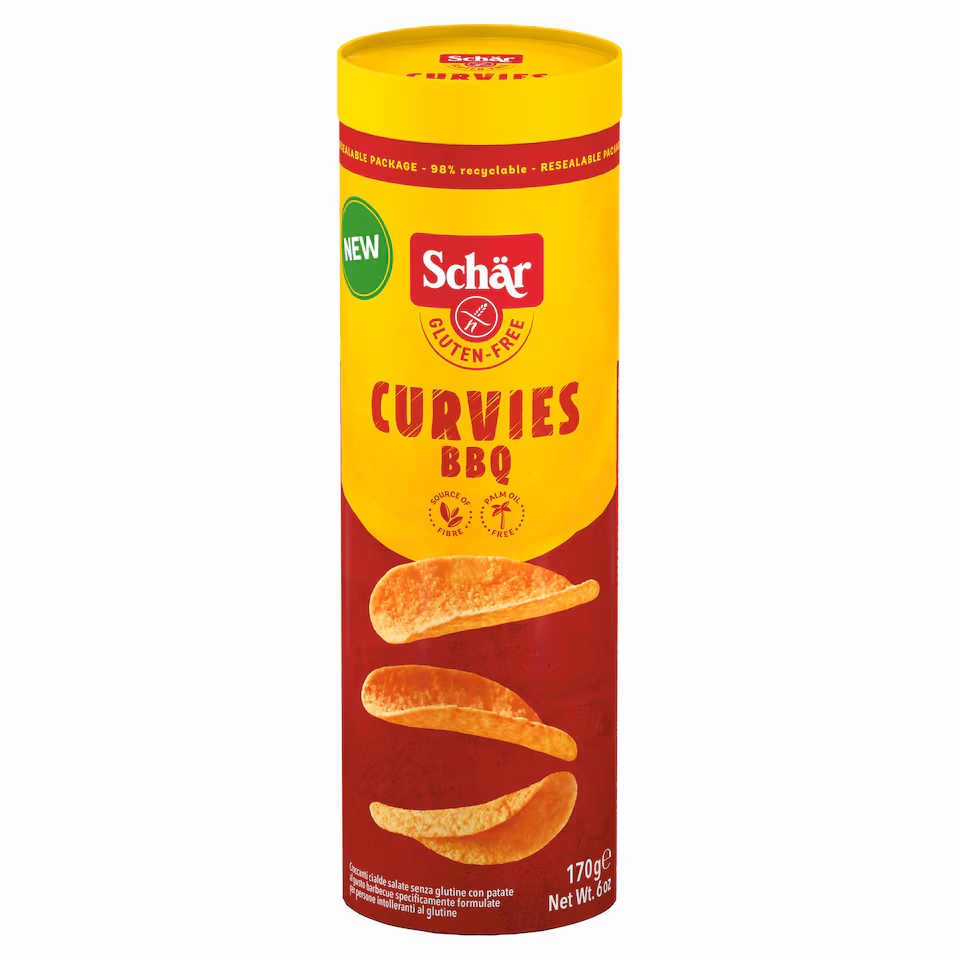 Schar Gluten Free Curvies BBQ Potato Snack 170g