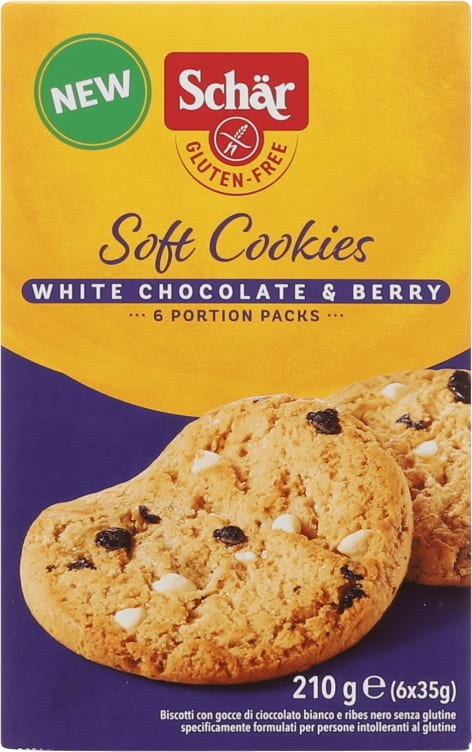 Soft Cookies White Choc&Berry 210g Schar
