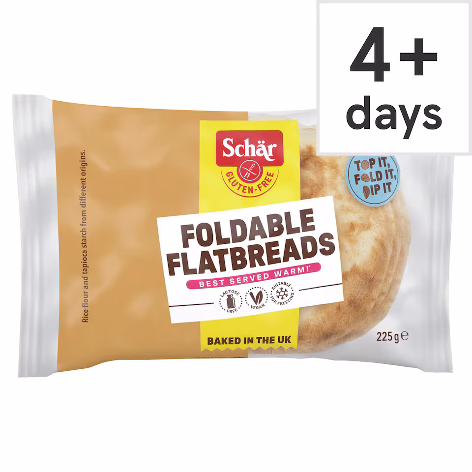 Schar Gluten Free Foldable Flatbreads 225g
