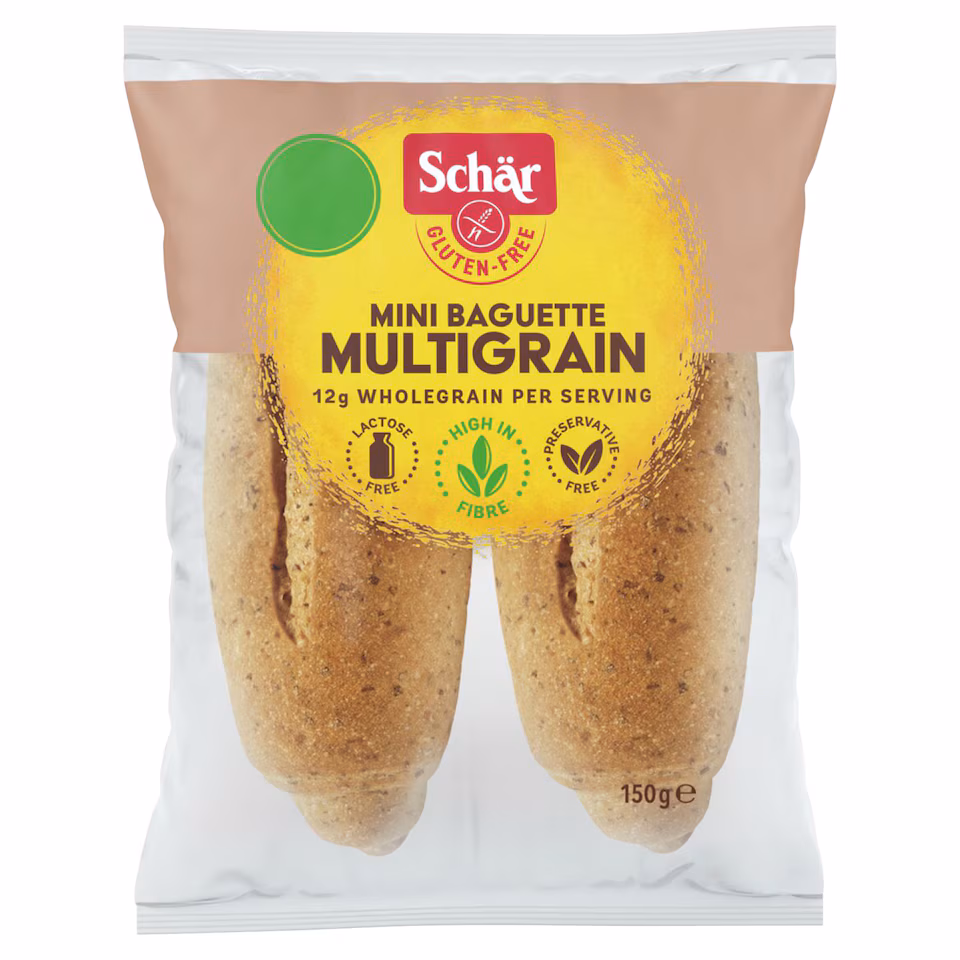 SCHAR GLUTEN FREE MINI BAGUETTE MULTIGRAIN 150g