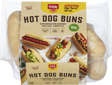 Schär Hot Dog Buns 240g
